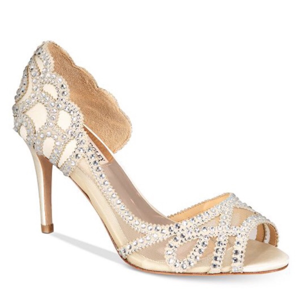 Badgley Miscka jeweled heels